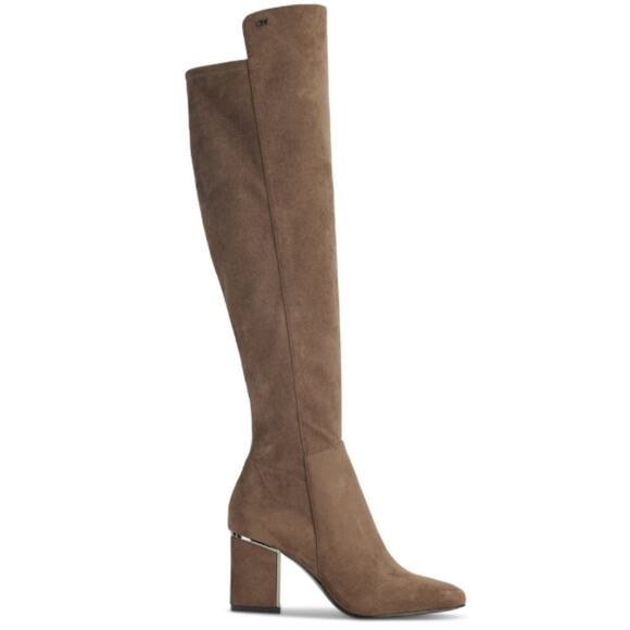 Dkny Women's Cilli Pointed-Toe Over-the-Knee Dress Boots  Size 6.5  Mushroom NWT - Picture 2 of 6